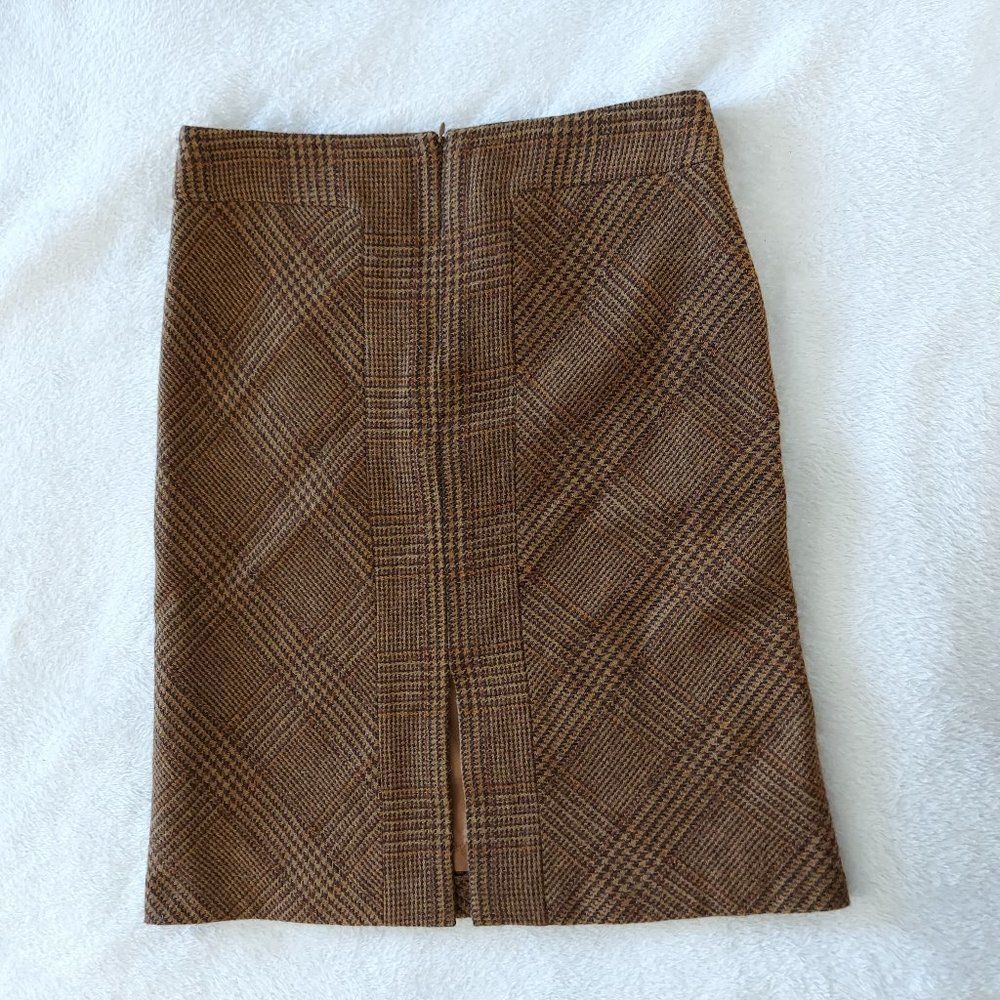 Vintage MaxMara Wool Alpaca Plaid Skirt - Picture 10 of 15